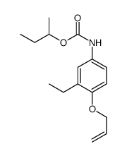 butan-2-yl N-(3-ethyl-4-prop-2-enoxyphenyl)carbamate结构式