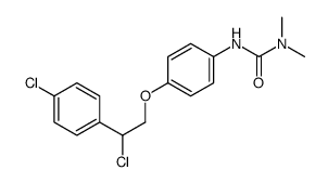 3-[4-[2-chloro-2-(4-chlorophenyl)ethoxy]phenyl]-1,1-dimethylurea结构式