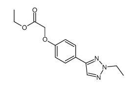 ethyl 2-[4-(2-ethyltriazol-4-yl)phenoxy]acetate结构式