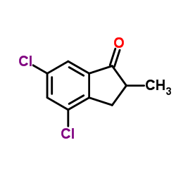4,6-二氯-2-甲基-1-茚酮结构式