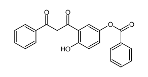 [4-hydroxy-3-(3-oxo-3-phenylpropanoyl)phenyl] benzoate Structure