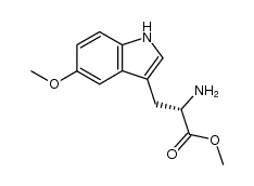 (S)-methyl 2-amino-3-(5-methoxy-1H-indol-3-yl)propanoate Structure