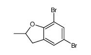 5,7-dibromo-2-methyl-2,3-dihydro-1-benzofuran Structure