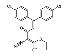 1,1-bis(4-chlorophenyl)-4-diazonio-5-ethoxy-5-oxopenta-1,3-dien-3-olate Structure