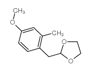 4-METHOXY-2-METHYL(1,3-DIOXOLAN-2-YLMETHYL)BENZENE结构式