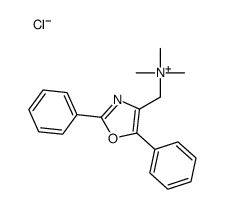 (2,5-diphenyl-1,3-oxazol-4-yl)methyl-trimethylazanium,chloride Structure