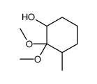 2,2-dimethoxy-3-methylcyclohexan-1-ol结构式