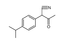 Benzeneacetonitrile, α-acetyl-4-(1-methylethyl)结构式
