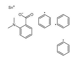 triphenylstannyl 2-(dimethylamino)benzoate Structure