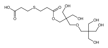 3-[3-[3-hydroxy-2-[[3-hydroxy-2,2-bis(hydroxymethyl)propoxy]methyl]-2-(hydroxymethyl)propoxy]-3-oxopropyl]sulfanylpropanoic acid Structure