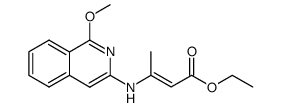 ethyl (1-methoxyisoquinolin-3-ylamino)but-2-enoate Structure