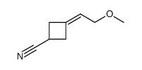 Cyclobutanecarbonitrile, 3-(2-methoxyethylidene)结构式