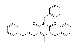 1,3-dibenzyl-6-methyl-5-(phenylmethoxymethyl)pyrimidine-2,4-dione结构式