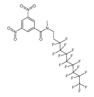 3,5-dinitrobenzoic acid-[(1H,1H,2H,2H-perfluorodecyl)-methyl]-amide Structure