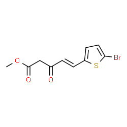 (E)-METHYL 5-(5-BROMOTHIOPHEN-2-YL)-3-OXOPENT-4-ENOATE structure