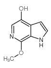 4-羟基-7-甲氧基-6-氮杂吲哚结构式