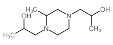 1,4-Piperazinediethanol,a1,a4,2-trimethyl- Structure