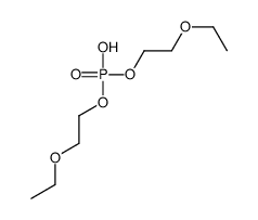 bis(2-ethoxyethyl) hydrogen phosphate Structure