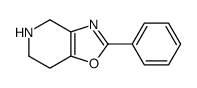2-苯基-4,5,6,7-四氢[1,3]噁唑并[4,5-c]吡啶结构式