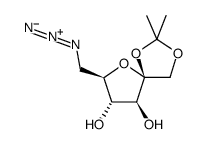 5-叠氮基-5-脱氧-1,2-o-异亚丙基-beta-D-果糖结构式