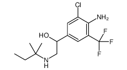 1-[4-amino-3-chloro-5-(trifluoromethyl)phenyl]-2-(2-methylbutan-2-ylamino)ethanol Structure