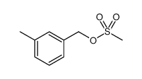 Methanesulfonic acid, (3-methylphenyl)methyl ester Structure