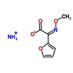 Ammonium (Z)-2-(furan-2-yl)-2-(methoxyimino)acetate structure