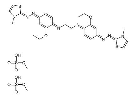 2,2'-[ethylenebis[imino(3-ethoxy-4,1-phenylene)azo]]bis[3-methylthiazolium] dimethyl disulphate structure