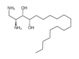 (2S,3S,4S)-1,2-diaminooctadecane-3,4-diol结构式