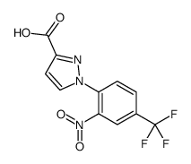 1-[2-Nitro-4-(trifluoromethyl)phenyl]-1H-pyrazole-3-carboxylic acid Structure