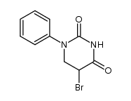 5-bromo-1-phenyl-dihydro-pyrimidine-2,4-dione结构式