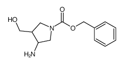 1-Cbz-3-amino-4-hydroxyMethylpyrrolidine Structure