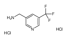 [5-(trifluoromethyl)pyridin-3-yl]methanamine,dihydrochloride Structure