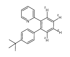 2-(4'-tert-butyl-3,4,5,6-tetradeuteriobiphenyl-2-yl)pyridine Structure