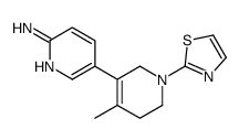 5-[4-methyl-1-(1,3-thiazol-2-yl)-3,6-dihydro-2H-pyridin-5-yl]pyridin-2-amine结构式