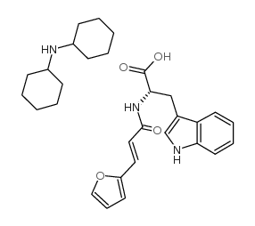 3-(2-furyl)acryloyl-l-tryptophan dicyclohexylammonium salt Structure