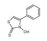 3-hydroxy-4-phenylthiazole-2(3H)-thione结构式