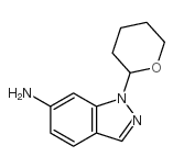 6-氨基-1-(四氢-2H-吡喃-2-基)-1H-吲唑结构式