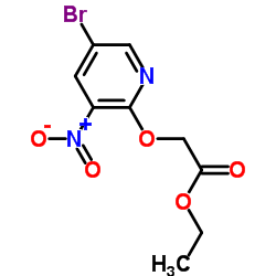 2-(5-溴-3-硝基-2-吡啶氧基)乙酸乙酯结构式