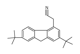 2-(2,7-ditert-butyl-9H-fluoren-4-yl)acetonitrile Structure