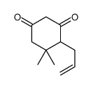 5,5-dimethyl-4-prop-2-enylcyclohexane-1,3-dione结构式