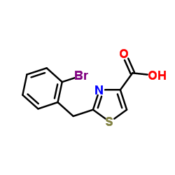 2-[((2-溴苯基)甲基] -1,3-噻唑-4-羧酸图片