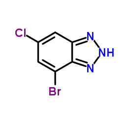 7-Bromo-5-chloro-1H-benzo[d][1,2,3]triazole Structure