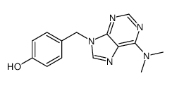 4-[[6-(dimethylamino)purin-9-yl]methyl]phenol结构式
