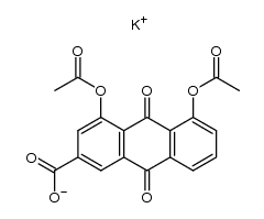 potassium salt of diacerein Structure