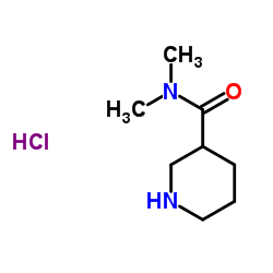 N,N-二甲基哌啶-3-甲酰胺盐酸盐结构式