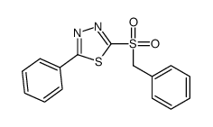 2-benzylsulfonyl-5-phenyl-1,3,4-thiadiazole Structure
