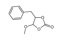 4-benzyl-5-methoxy-1,3-dioxolan-2-one结构式