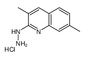 (3,7-dimethylquinolin-2-yl)hydrazine,hydrochloride Structure