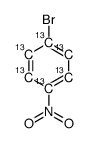 4-Bromonitrobenzene-13C6 Structure